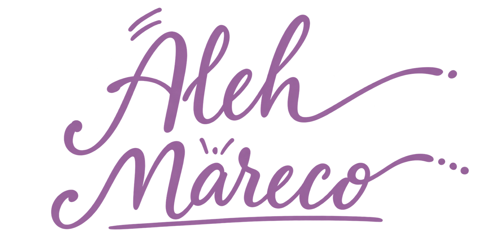 Assinatura de Aleh Mareco